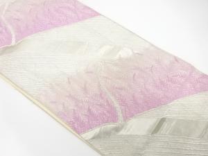 アンティーク　竹笹模様織り出し袋帯（材料）